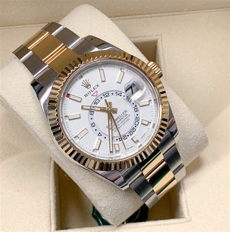 rolex sky dweller all gold price|Rolex Sky-Dweller two tone.